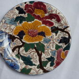 Set of 6 dessert Gien peonies plates