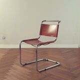 Bauhaus cognac leather chair b33 by Marcel Breuer