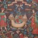 Vintage tapestry in the style of the Middle Ages