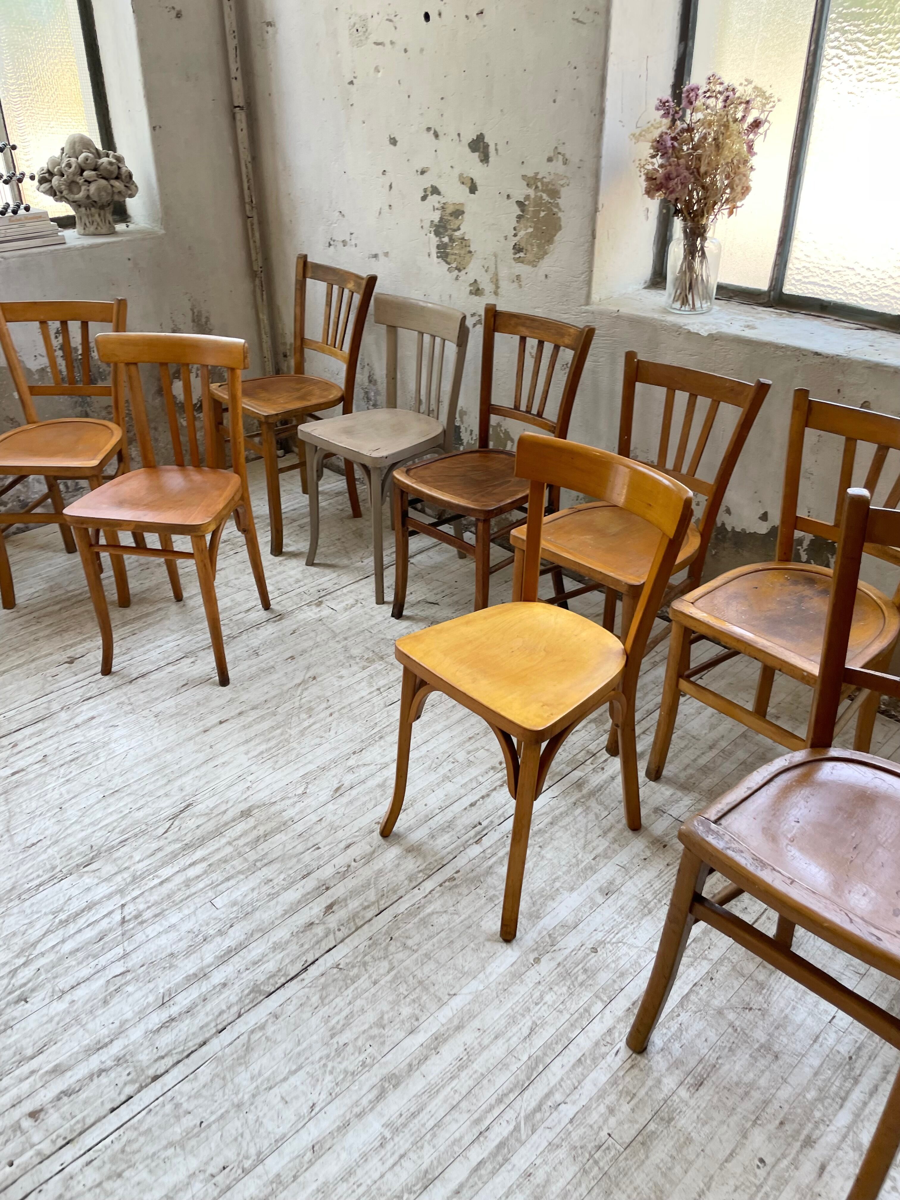 Set 11 Baumann bistro chairs