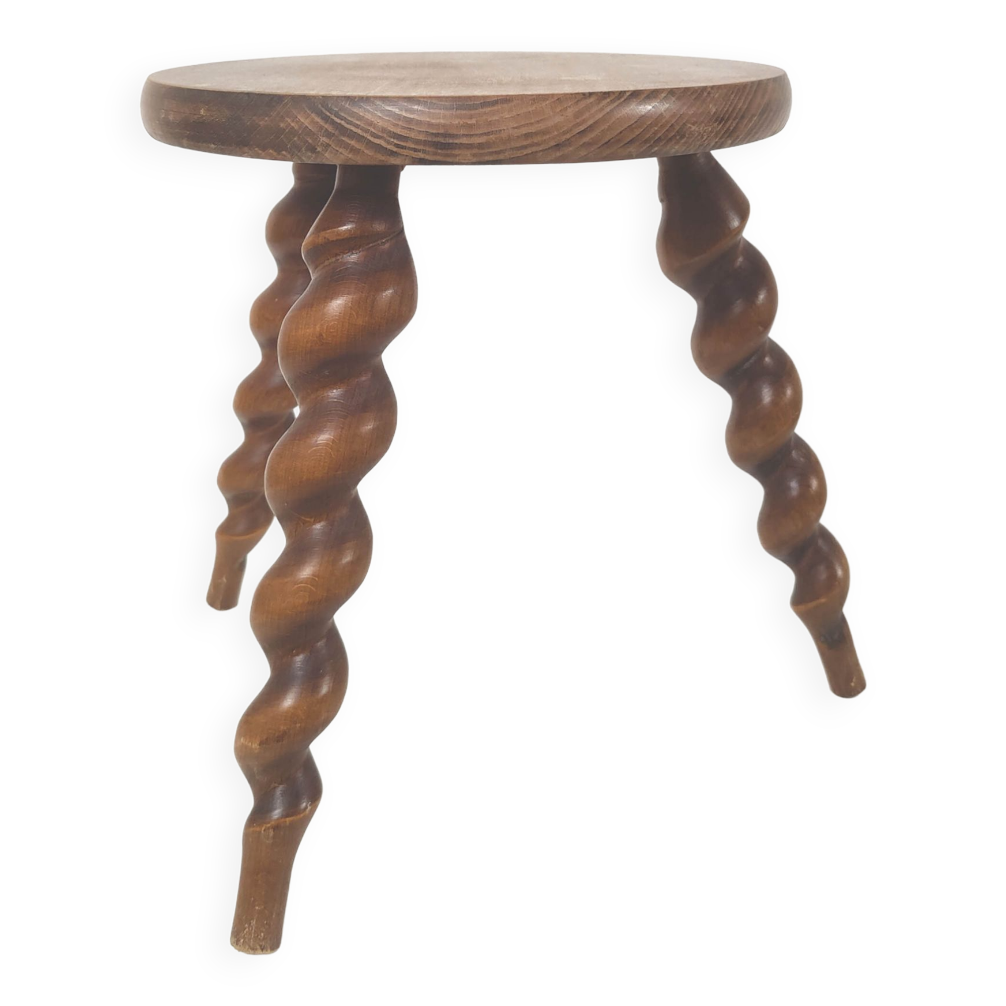 Wooden tripod stool