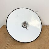 Industrial petrol enamel pendant light, 1970s