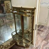 Louis XV Baroque Venetian curved sideboard in lacquered, painted and gilded wood