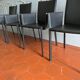 4 leather Twiggy chairs by Gebrüder Thonet