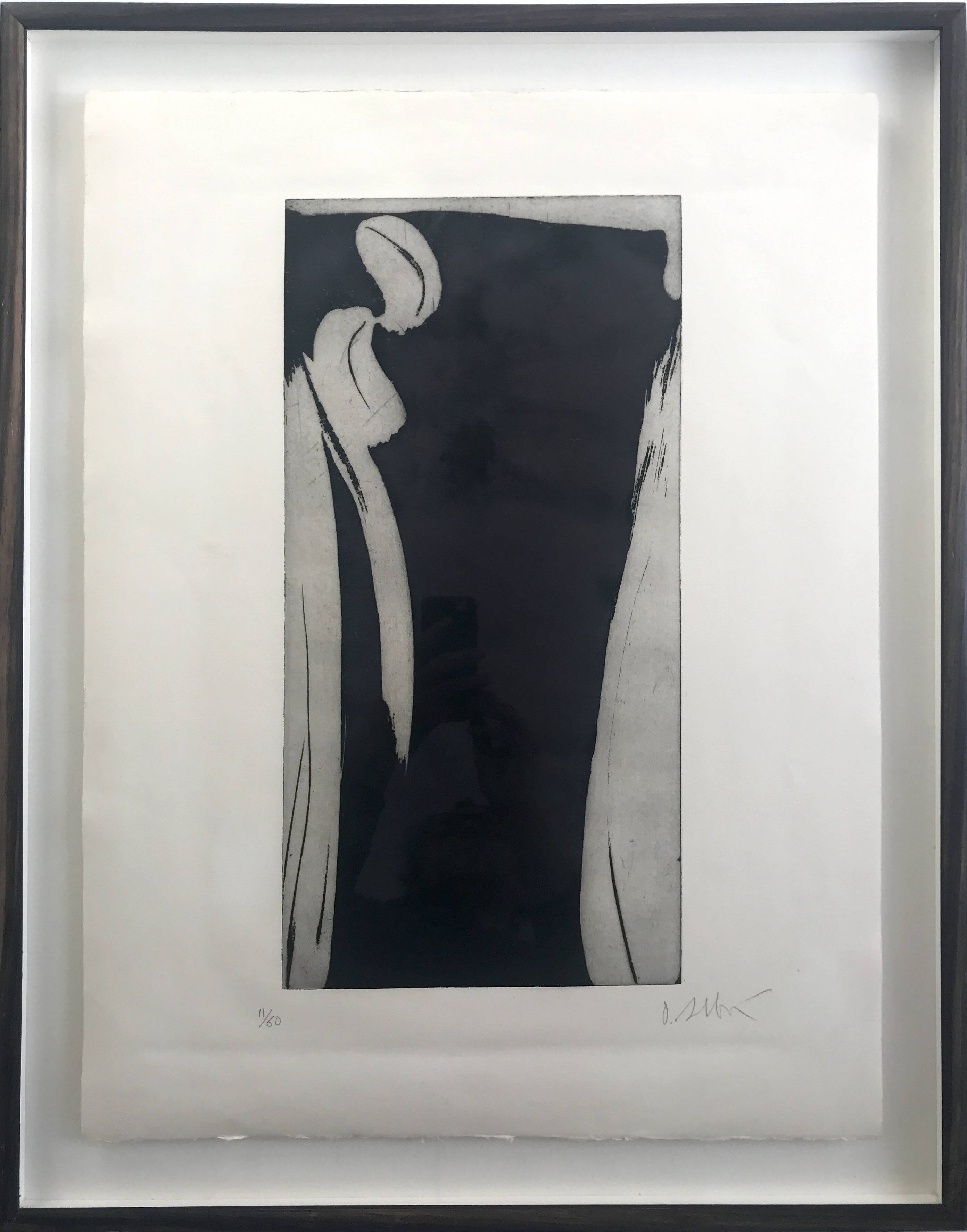 Olivier DEBRÉ: Original engraving signed in pencil Small character sign III, 1990 (Pernoud 218)