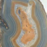 Cenicero de ágata y plata. España, 1970s.