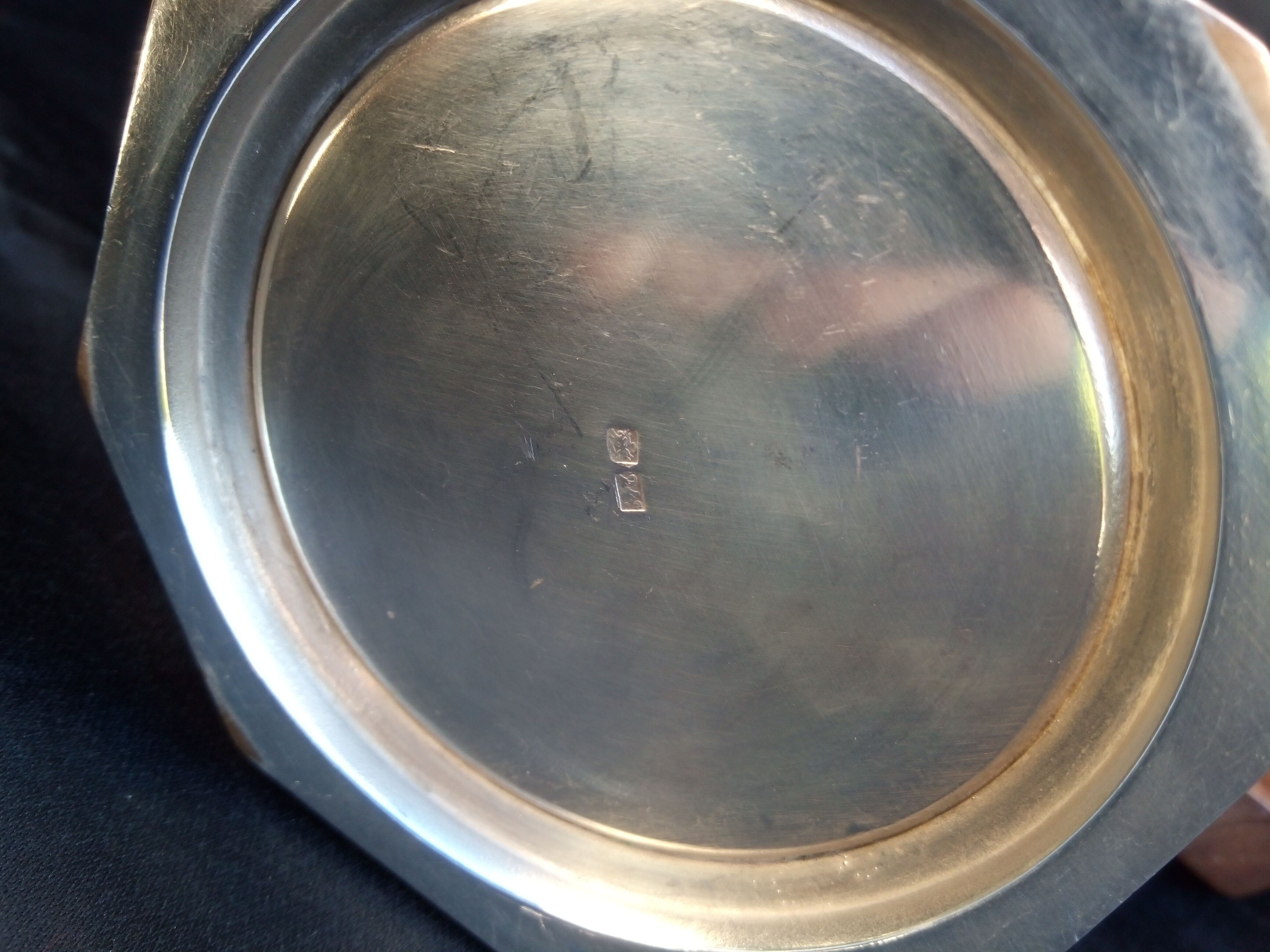 Coffee service, art tea in art deco silver metal