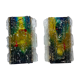 Pair of raak glass appliques, Willem Van Oyen, Chartres model