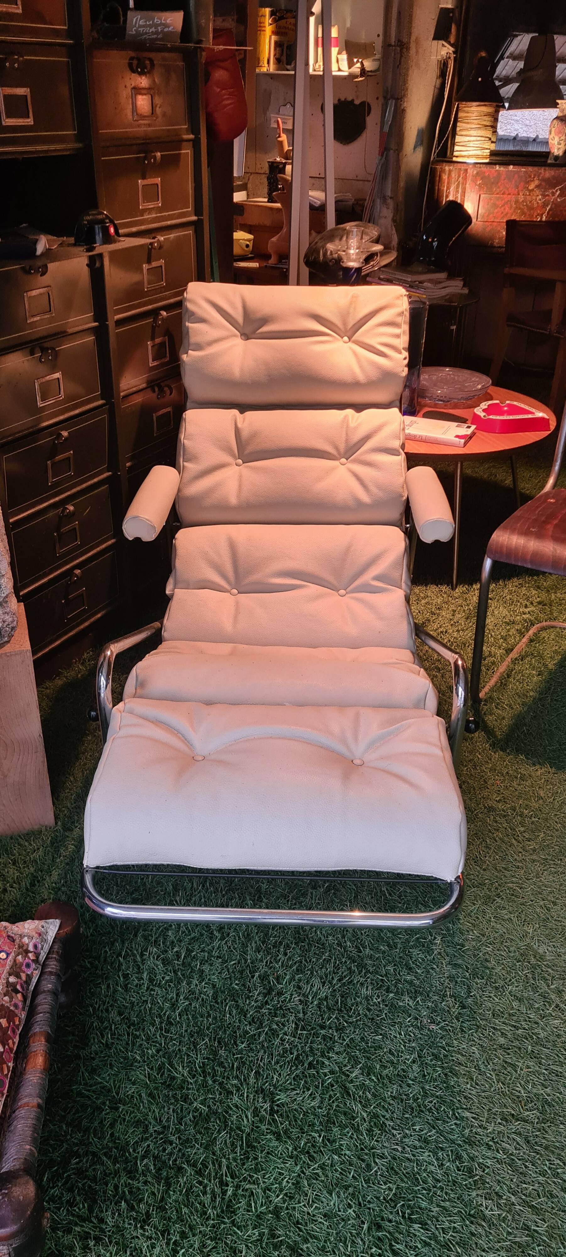 Chaise longue rocking-chair