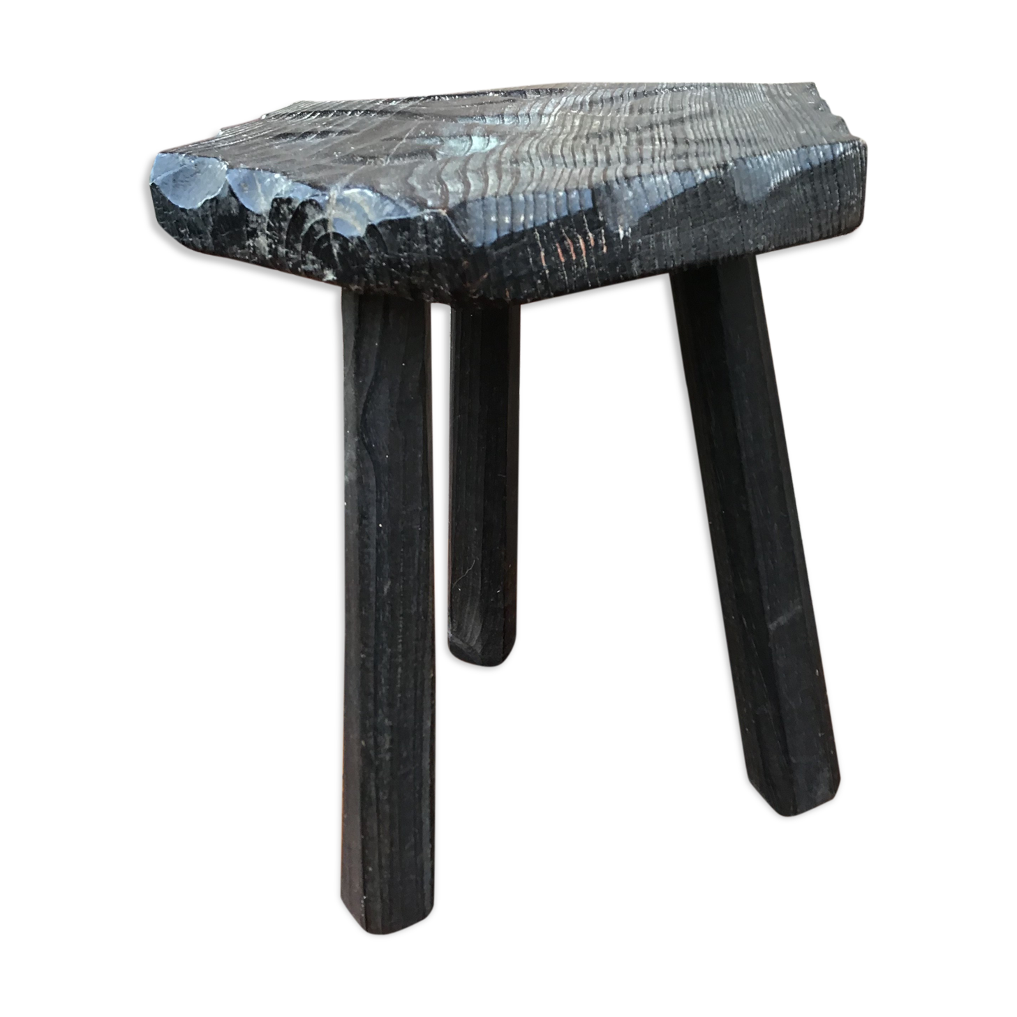 Vintage wooden farm stool