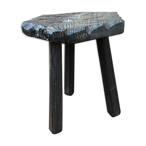Tabouret de ferme en bois vintage — Beyit