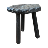 Vintage wooden farm stool