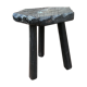 Vintage wooden farm stool