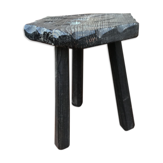 Vintage wooden farm stool