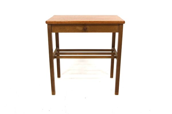 Table de chevet scandinave en teck, Suède, 1960