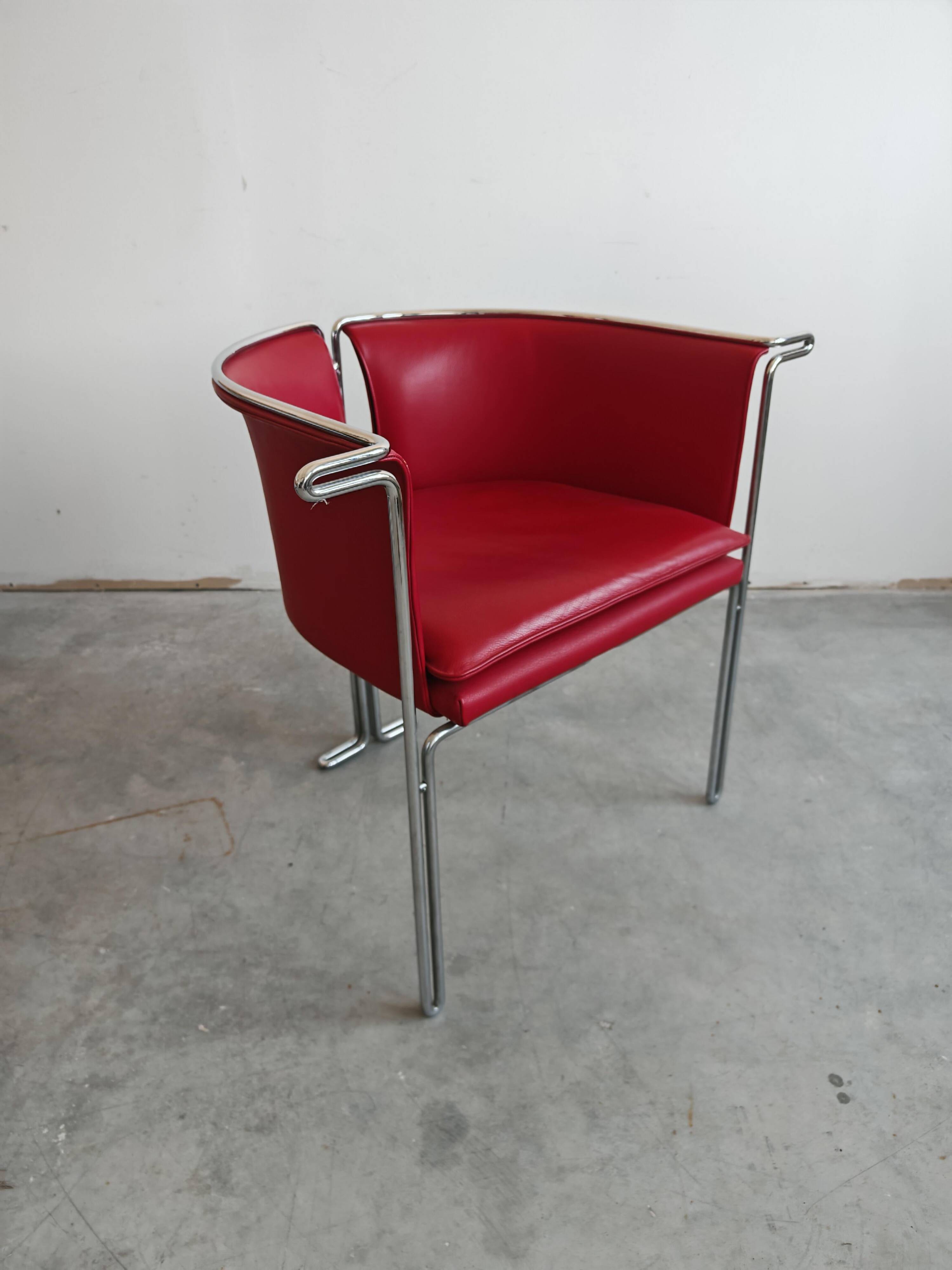 Entelechy series support chairs by John Portman for Saporiti, 1970s.