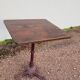 Antique cast iron bistro restaurant pedestal table - 1900s