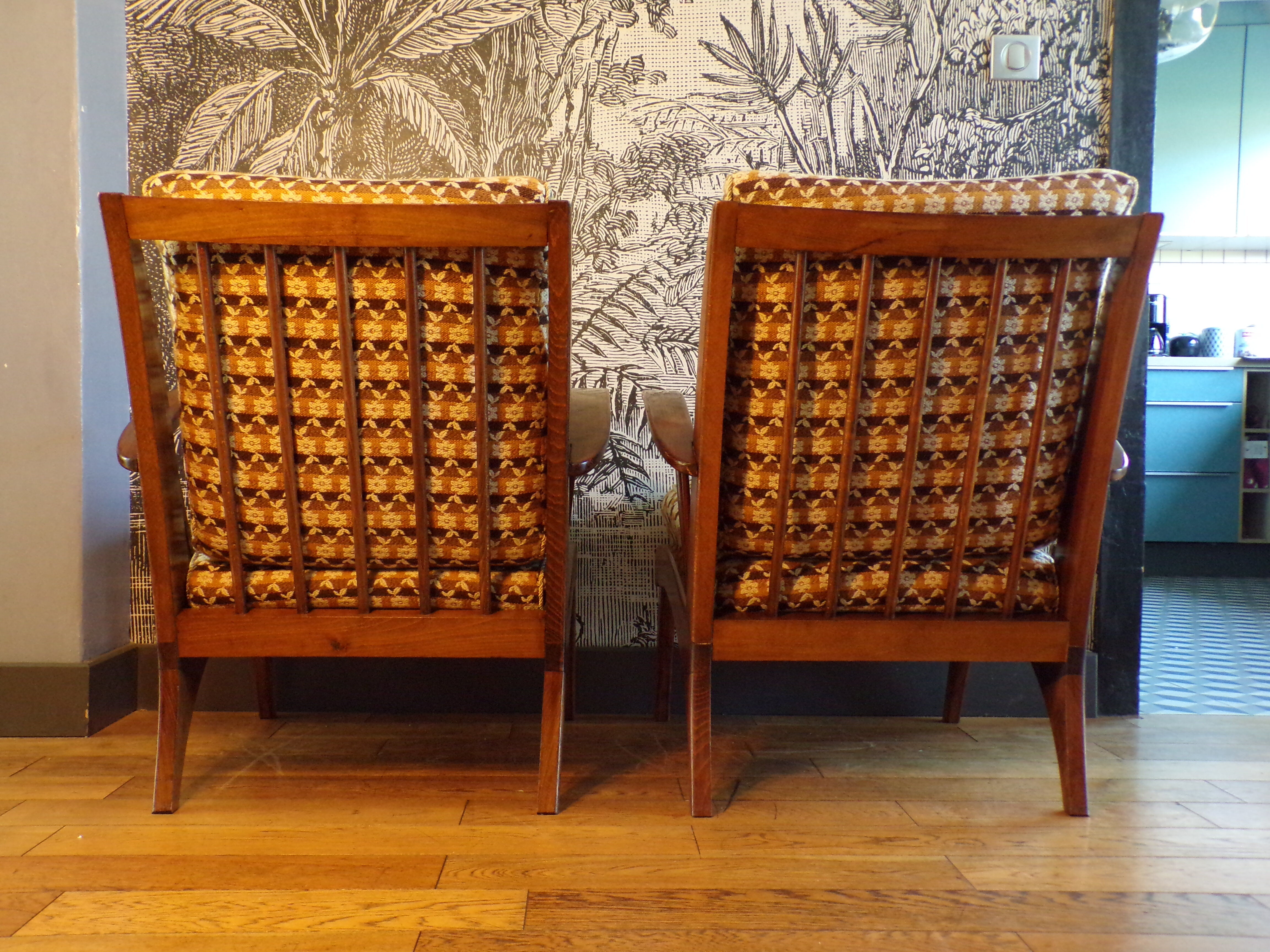 Pair of Scandinavian armchairs