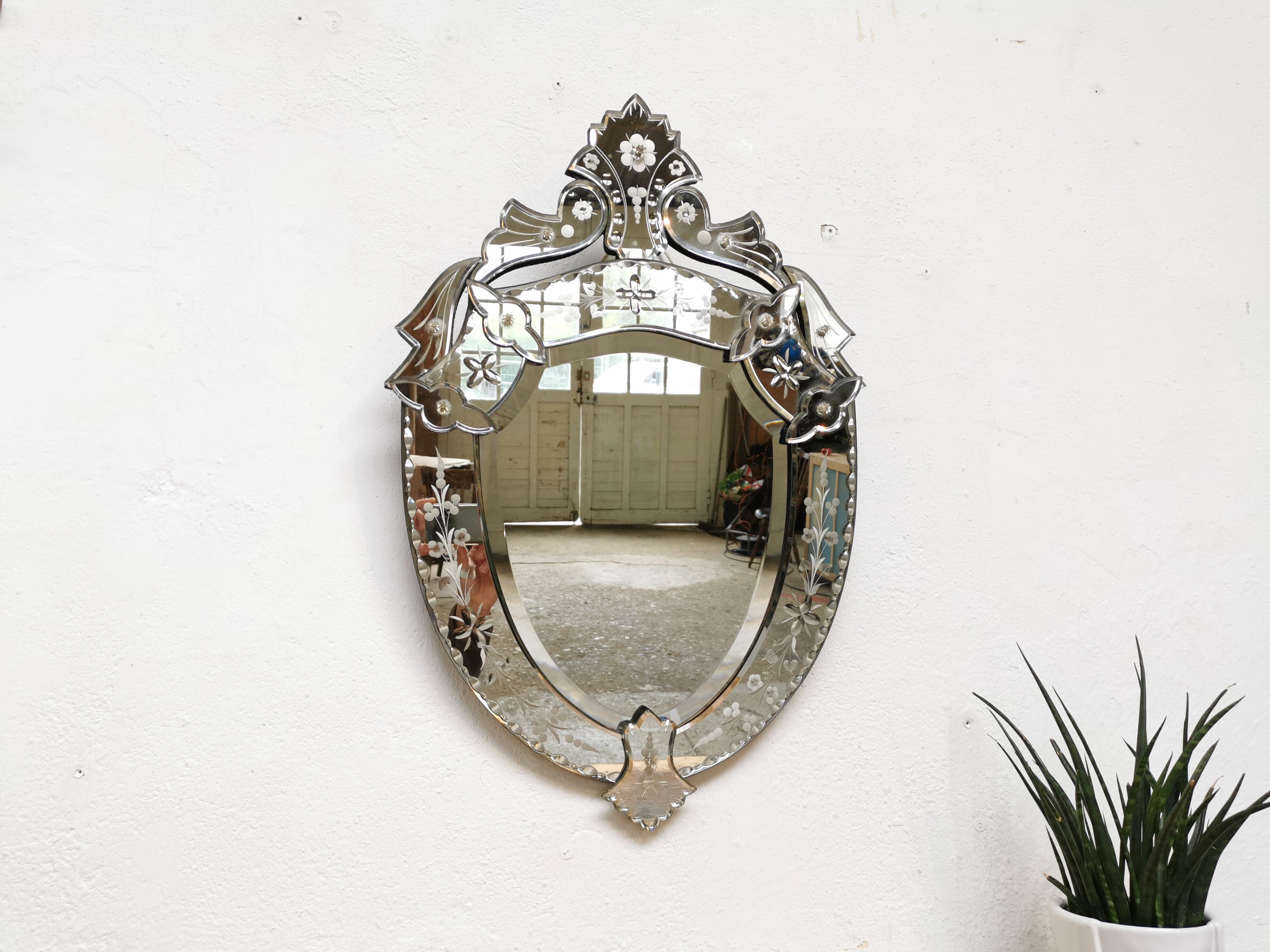Vintage venetian mirror Murano