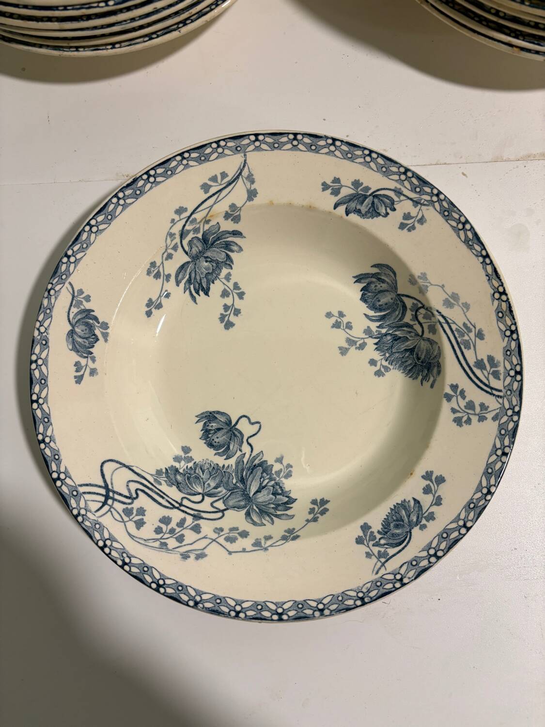 Deep plates Sarreguemine Royat