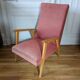 Fauteuil scandinave pieds compas