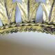 Large Italian sunburst wall mirror in gilded metal, 1960s-70s.