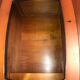 Coffee table bar trunk oval vintage cherry 70s-80s