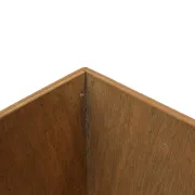 Jardinière en bois minimaliste, géométrique vintage