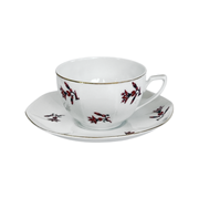 Art-Deco cup and saucer, Viktoria Czechoslovakia, 1920s