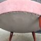 Ancien Fauteuil Crapaud velours Rose Pâle/Style Louis XV