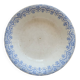 Old round deep plate ironstone Boch La Louvière Clara – Blue decoration