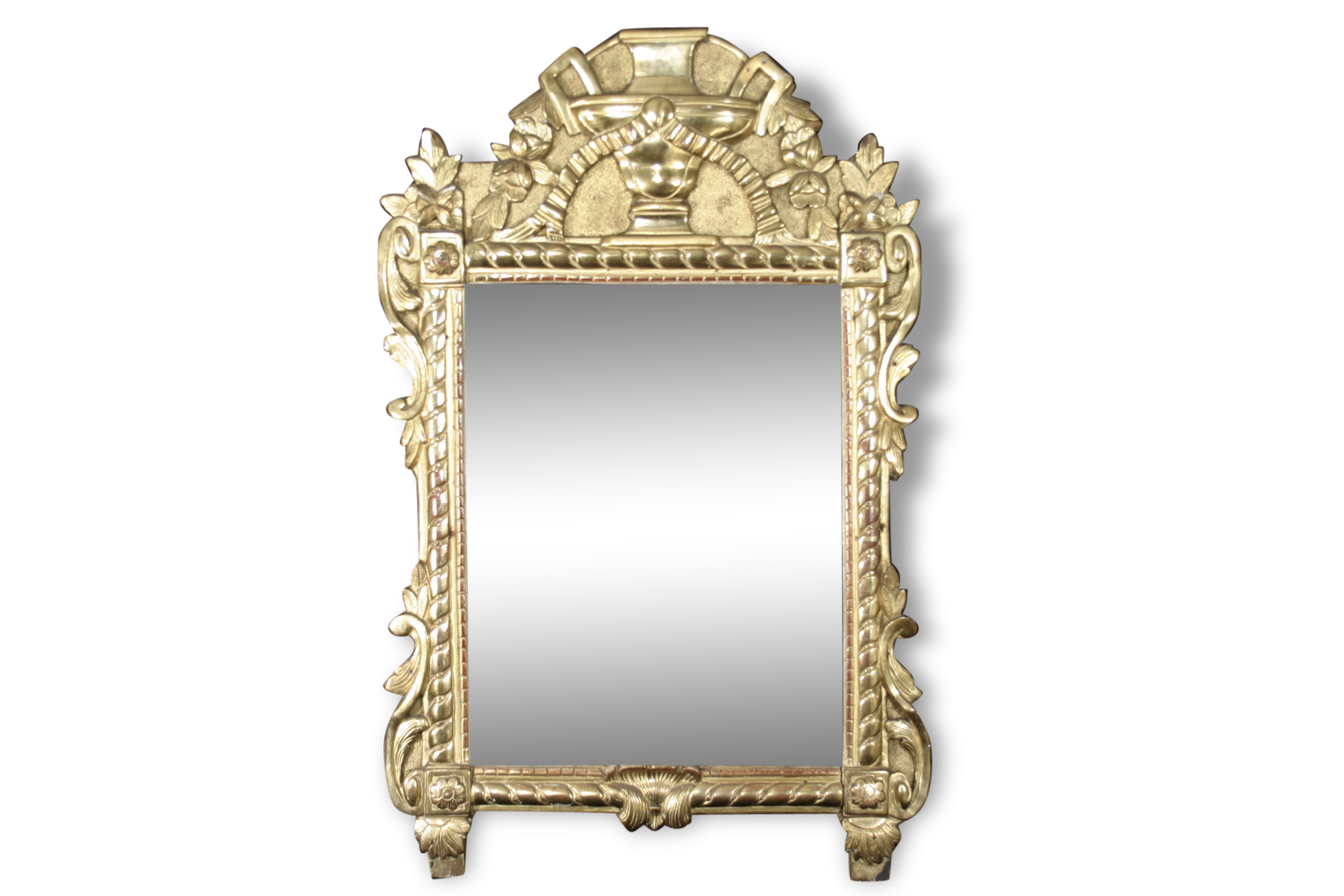Mirror wooden gold leaf