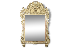 miroir en bois doré