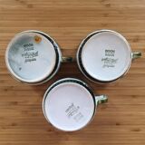 Lot of 3 cups Argenteuil de Boch La Louvière