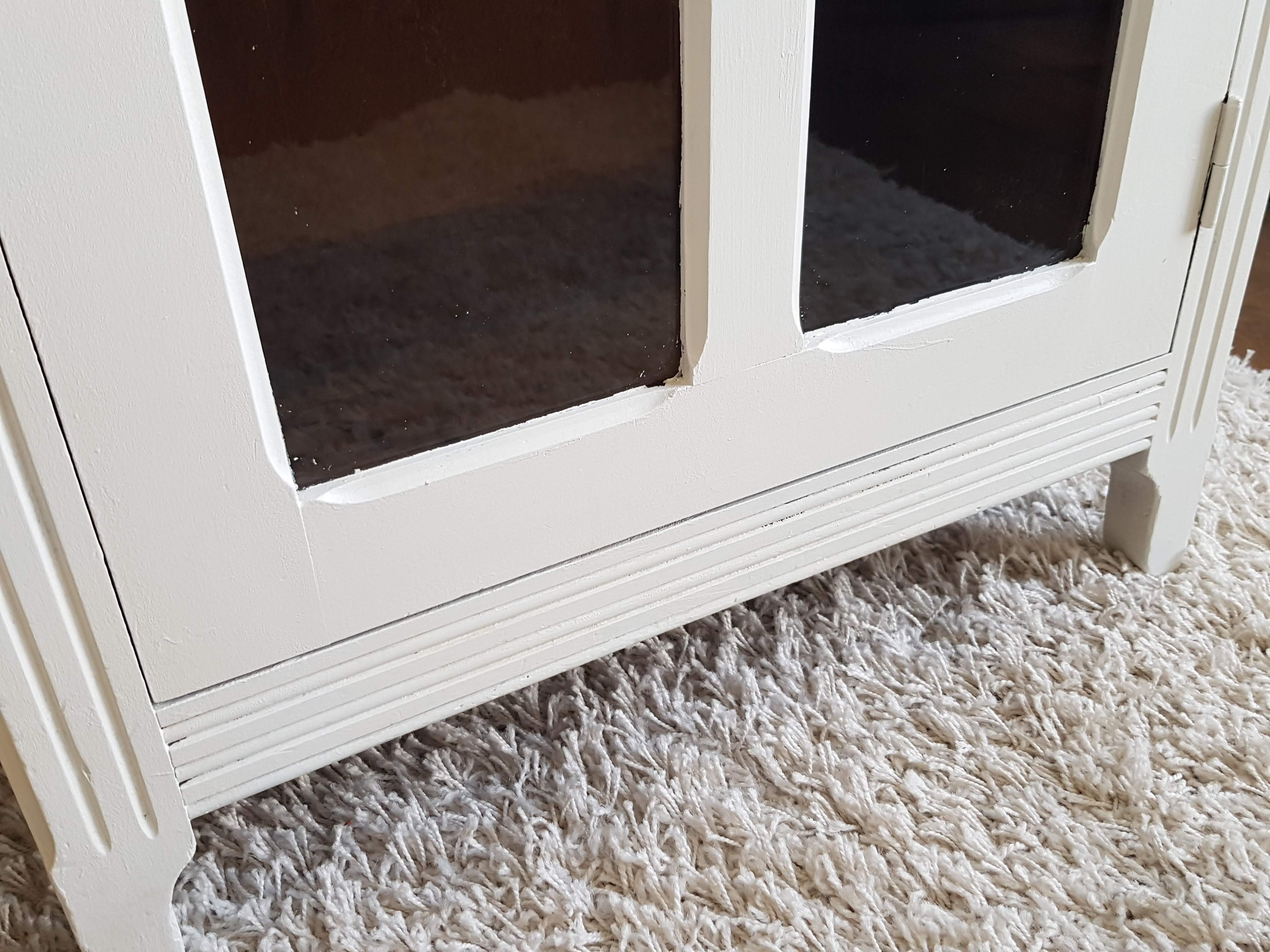 Old white parisian wardrobe