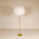 Large brass table lamp by Aage Petersen, for Le Klint, Denmark, 1970s.
