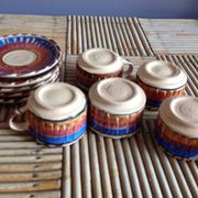 Lot de 5 tasses à café en ceramique