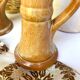Pair of bohemian sandstone candle holders