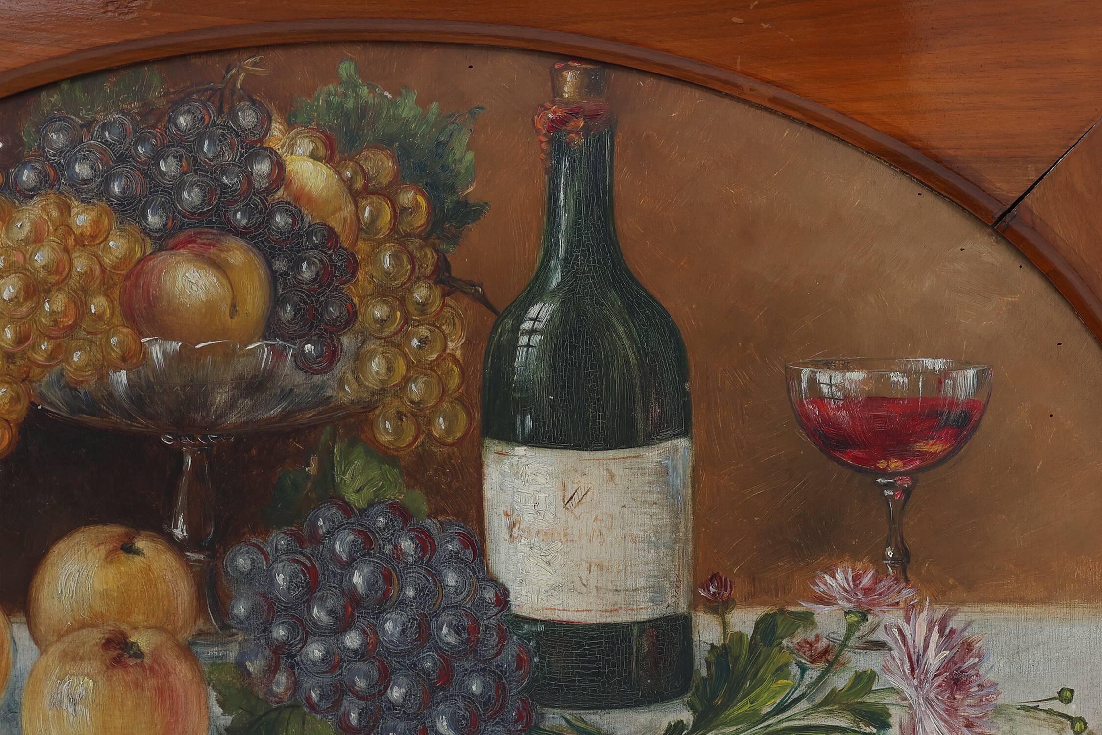 Still Life Oil Painting on wood by the Belgian Artist A. Heynderickx, 1922