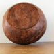 Raw wooden salad bowl