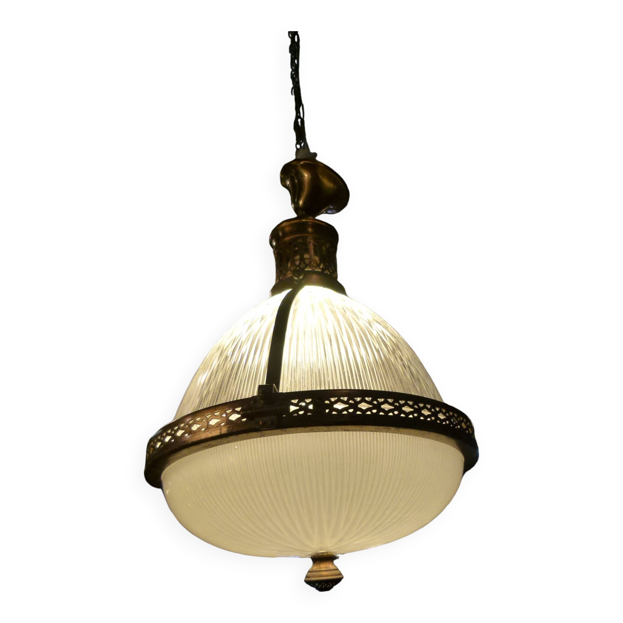 20th century holophane lamp