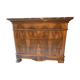 Commode de style Louis-Philippe en placage noyer