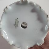 white Limoges porcelain candle holder