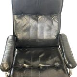 Vintage Danish leather lounge chair / armchair / single chair UNICO