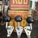 Old vintage black Bakelite ball hooks