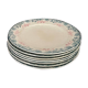 Set of 7 Longwy Art Nouveau plates