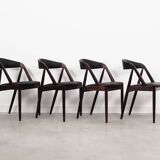 Set of four rosewood chairs, Danish design, 1970s, designer: Kai Kristiansen