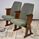 Vintage Green Folding Cinema Chairs, 1970s Czechoslovakia
