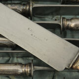 12 silver metal knives