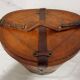 Leather hat box
